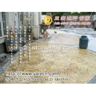 庭院壓印彩色路面