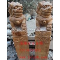仿古拴马桩