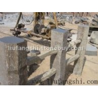 玄武岩 景观石 六方石栅栏