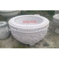 花缽 噴泉 水池 石材 石雕