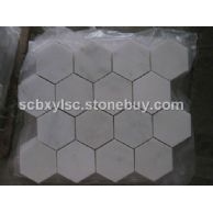 东方白75mm六边形马赛克