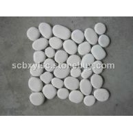 白色鹅卵石305整颗大乱形