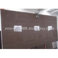 CQS0011-quartz stone-Deep Brown Crystal