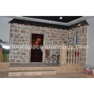 黃木紋砂巖的外墻石