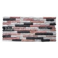 U黑白红组合文化石