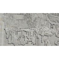 青石雕刻屏风