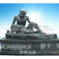 十八羅漢雕刻　人物雕刻　青石佛像雕刻　寺廟雕刻　