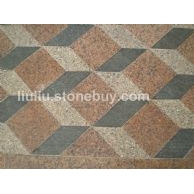 三种石材拼立体感