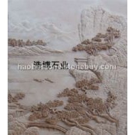 沙巖雕刻　浮雕　石雕　牌匾　山水雕刻