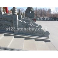 寺廟欄桿，欄桿石雕