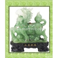 如意麒麟石雕工藝品