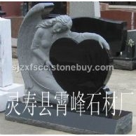中国黑花岗岩墓碑