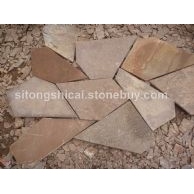 棕褐色板岩 冰裂纹