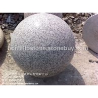 粉红麻花岗岩石球