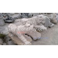 牛 虎 石雕 園林 景觀 雕刻*