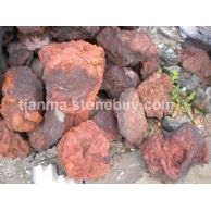 紅色火山巖風(fēng)景石