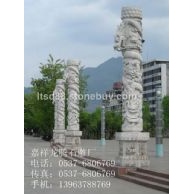 石雕盘龙柱，嘉祥石雕厂，中国石雕专业第一制作厂家