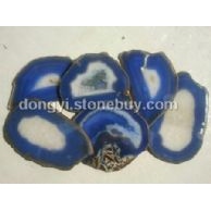 蓝色玛瑙透光石