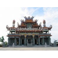 大型寺庙圆柱龙柱雕刻