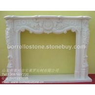 白色大理石雕刻壁炉架&nbsp;