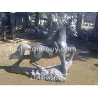 莒南青石雕马