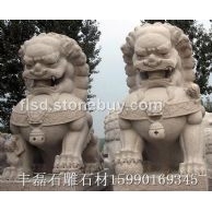 五莲红北京天安门石狮