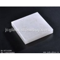 像玉一样的玻璃石材晶创玉石玻璃珍珠白玉