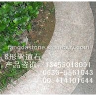 五莲红S型路侧石弯道石