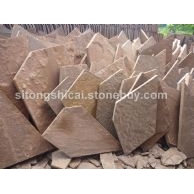 棕褐色板岩冰裂纹