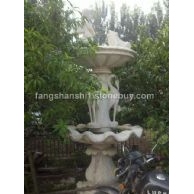 漢白玉噴泉兩層