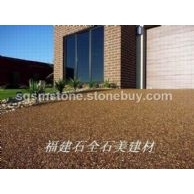 庭院绿化走道彩胶石案例6