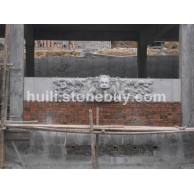 芝麻黑五龙石雕堵