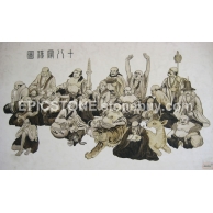 写实手绘雕刻工艺画