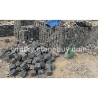 青州黑六面自然小块石