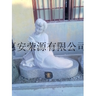 花岗岩石材古人雕塑 园林景观人物雕塑 工程建设石雕