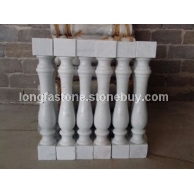 广西白天然大理石栏杆 批发汉白玉栏杆 方头12X12X80栏杆