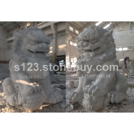 精品北京狮---惠安石雕