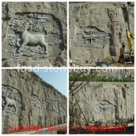 大型山体雕塑、山体雕塑、富侨石雕工程案例、石雕厂家