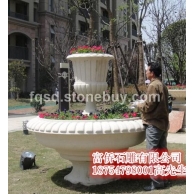 石雕花盆、富侨石雕花钵、石雕花钵设计、石雕花钵制作、石雕花盆、石雕花盆厂家