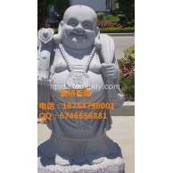 石雕佛像、石雕布袋和尚、石雕人物雕塑、石雕弥勒佛、寺院雕塑