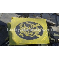中国黑 河北黑 山西黑 墓碑碑盖喷砂（龙凤呈祥）