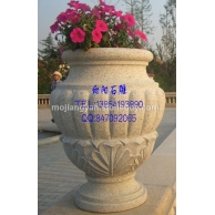 石雕花盆花钵、黄锈石花盆花钵、黄金麻花盆花钵、五莲红花盆花钵、山东石雕花盆、济南石雕花盆