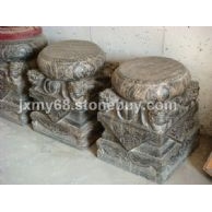 石雕抱鼓石，石獅門墩，抱鼓石，石鼓、門枕石，門鼓、門擋石圓鼓子、石鏍鼓、石鏡