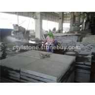 芝麻黑G654切边现场