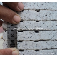 芝麻白楼梯踏步 外墙干挂 白色铺地石