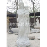 汉白玉西方人物雕刻 (1)
