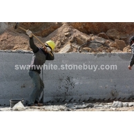 天鹅白超大规格荒料