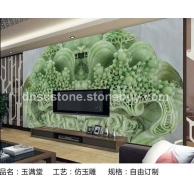 3D仿玉雕电视背景墙8