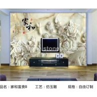 3D仿玉雕电视背景墙13