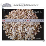 象牙黃鵝卵石 磨圓石米